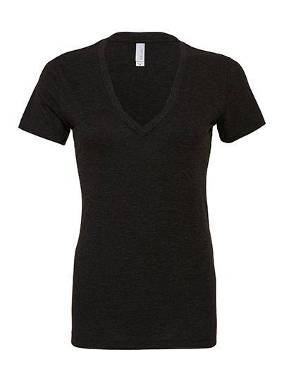 Epic Label T-shirts Lot de 5 T shirts Vierge Bella 8435 Women`s Triblend Deep V-Neck T-Shirt