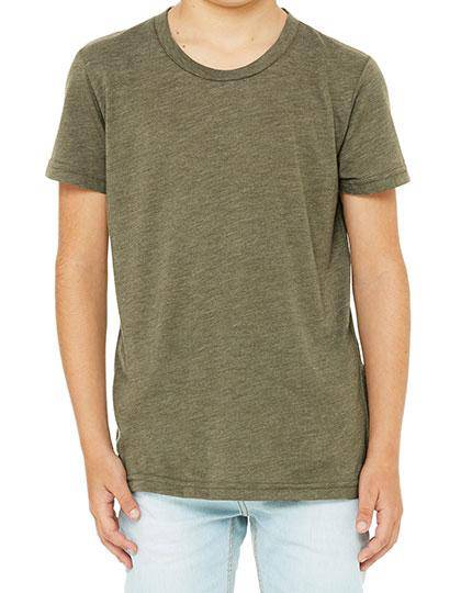 Epic Label T-shirts Lot de 5 T shirts Vierge Canvas 3413Y Youth Triblend Jersey Short Sleeve Tee