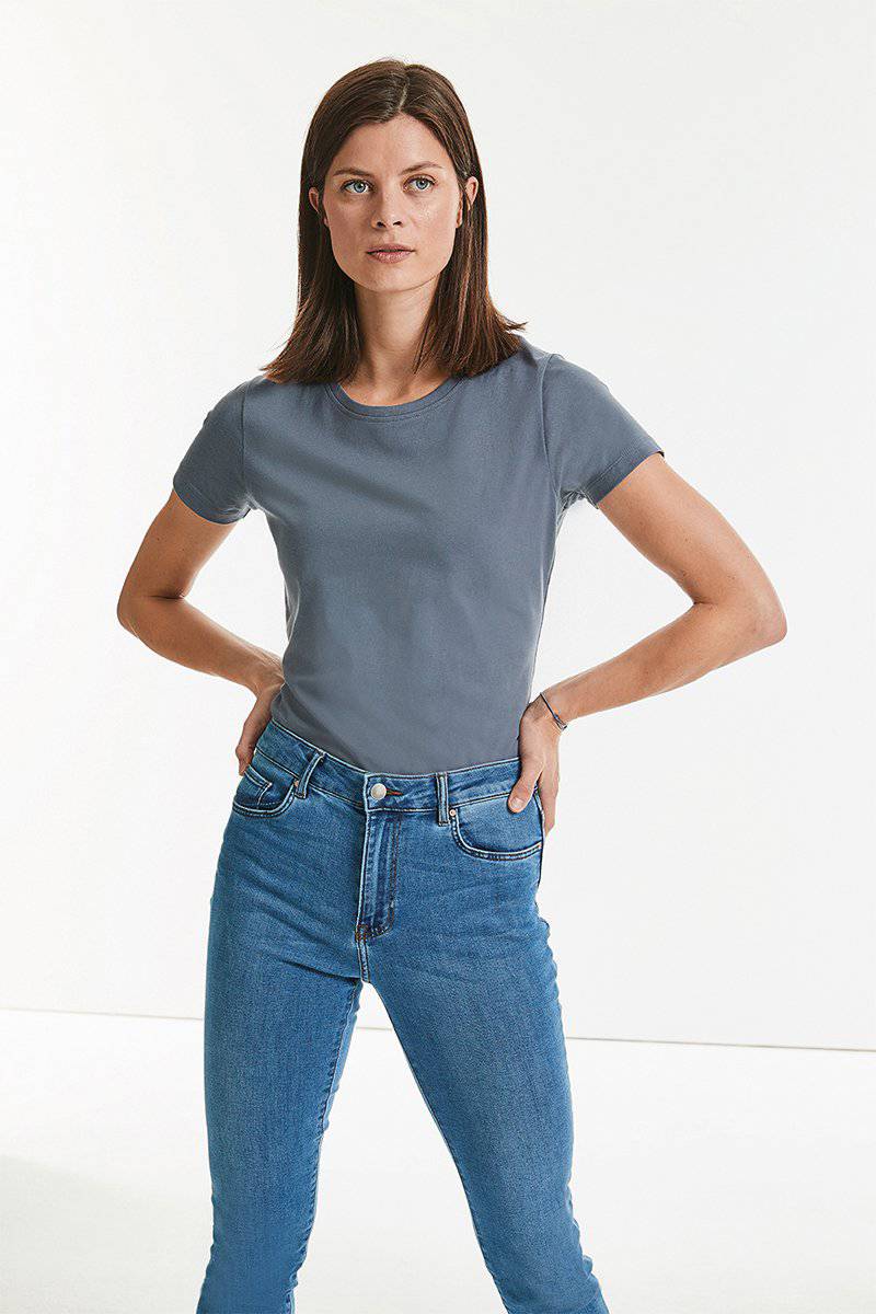 Epic Label T-shirts Lot de 5 T shirts Vierge Russell Pure Organic R-118F-0 Ladies´ Pure Organic Heavy Tee