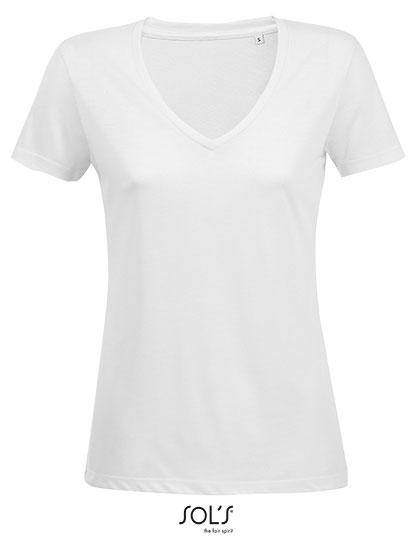 Epic Label T-shirts Sol´S 03098 T-Shirt Femme Fluide Col V