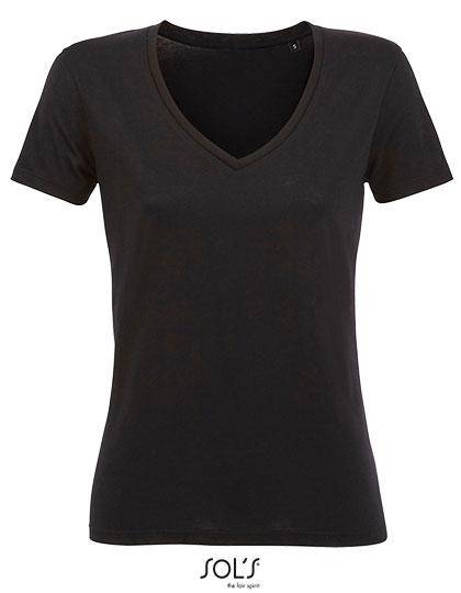 Epic Label T-shirts Sol´S 03098 T-Shirt Femme Fluide Col V