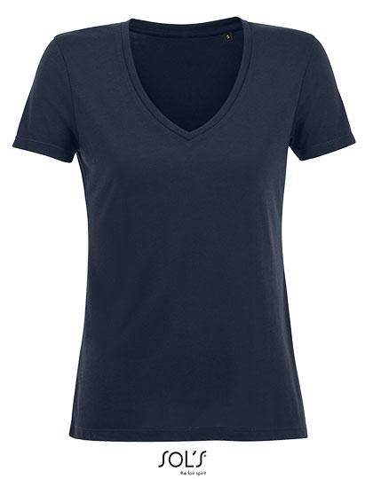 Epic Label T-shirts Sol´S 03098 T-Shirt Femme Fluide Col V