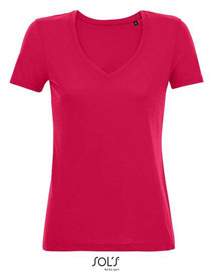 Epic Label T-shirts Sol´S 03098 T-Shirt Femme Fluide Col V