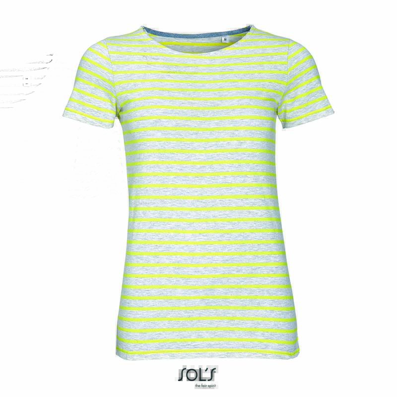 Epic Label T-shirts Sol´S L01399 T-Shirt Rayé À Col Rond Pour Femme Miles
