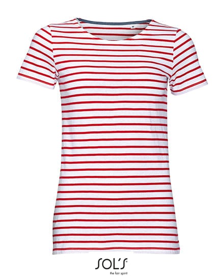 Epic Label T-shirts Sol´S L01399 T-Shirt Rayé À Col Rond Pour Femme Miles