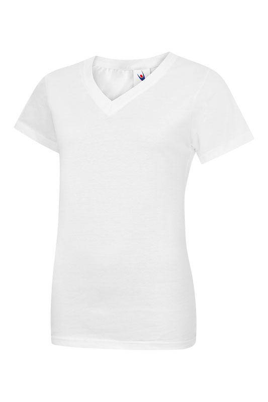 Epic Label T-shirts Uneek Clothing UC319 Ladies Classic V Neck T Shirt Mixte