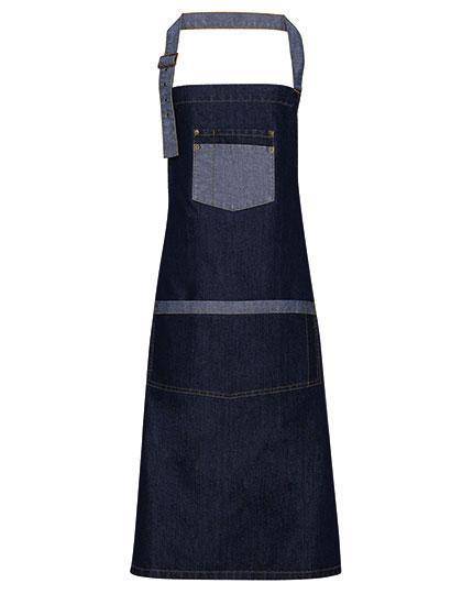 Epic Label Tabliers Pack Lot de 5 Premier Workwear PR127 Domain Contrast Denim Tablier à bavette