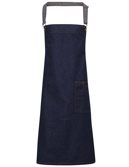 Epic Label Tabliers Pack Lot de 5 Premier Workwear PR134 District Waxed Look Denim Tablier à bavette