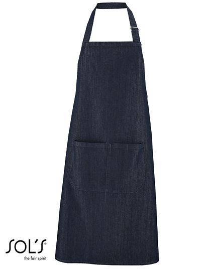 Epic Label Tabliers Pack Lot de 5 SOL´S 02104 Denim Tablier à bavette "Grant" Avec Poche