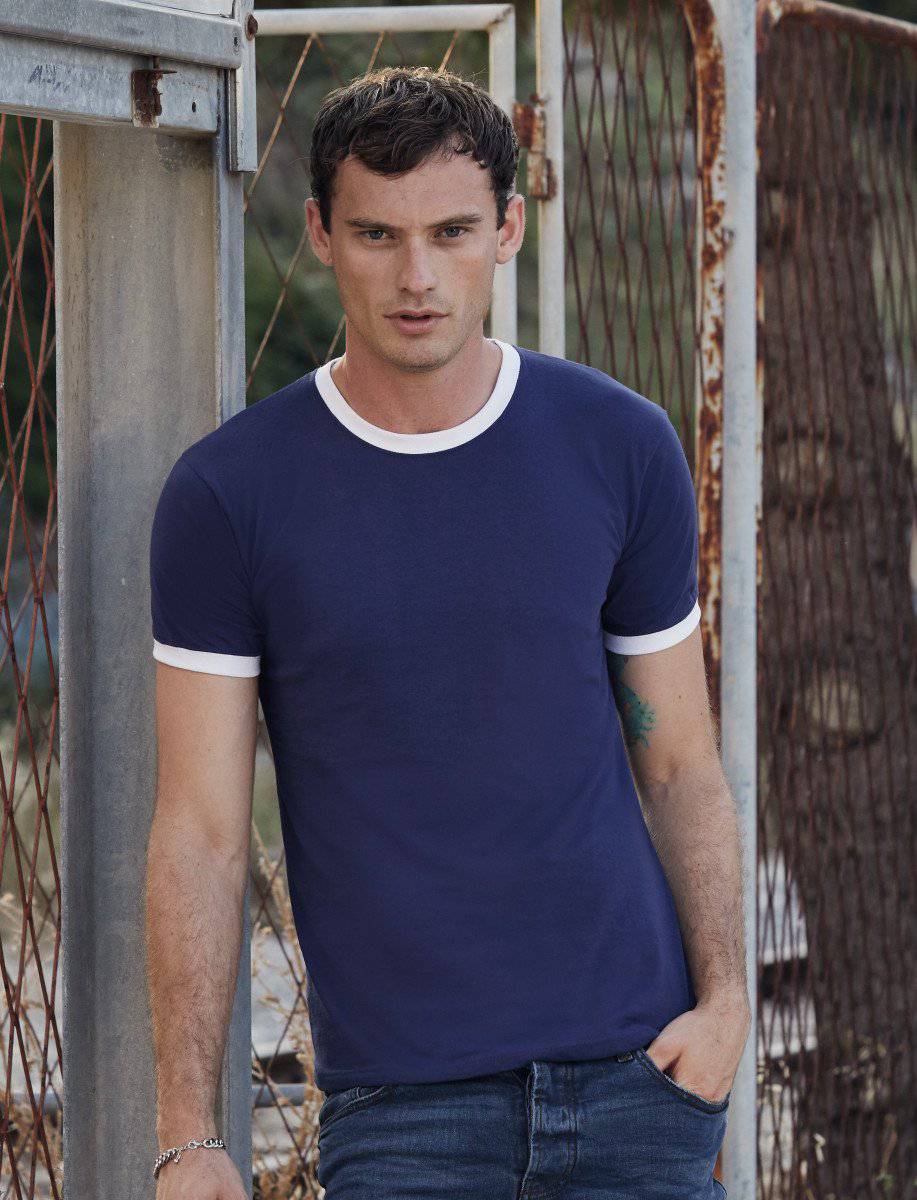 Epic Label Tshirt Fruit Of The Loom 611680 Valueweight Ringer T Pour Homme
