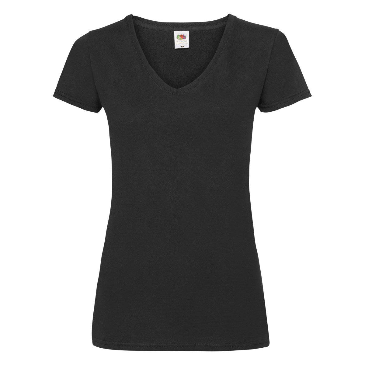 Epic Label Tshirt Fruit Of The Loom 613980 T-Shirt Valueweight À Col En V Pour Femme