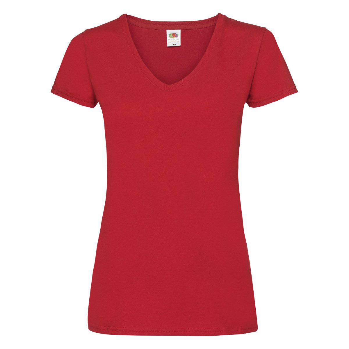 Epic Label Tshirt Fruit Of The Loom 613980 T-Shirt Valueweight À Col En V Pour Femme