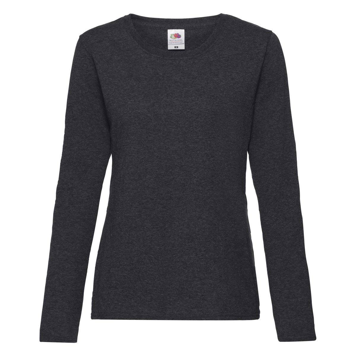 Epic Label Tshirt Fruit Of The Loom 614040 Femme Valueweight Manches Longues T-Shirt