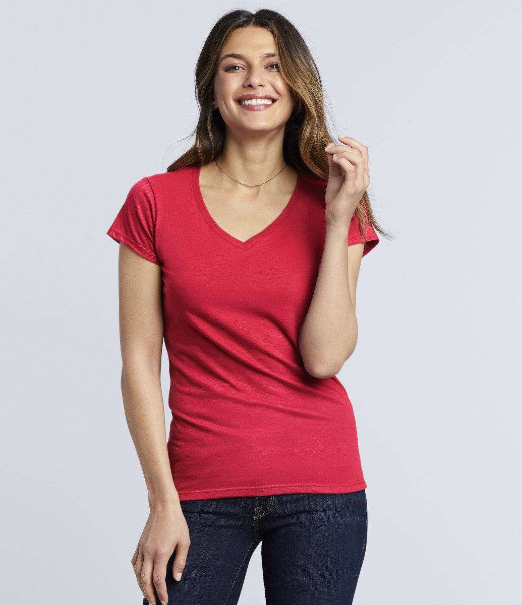 Epic Label Tshirt Gildan 64V00L Femme Soft Style Col V T-Shirt