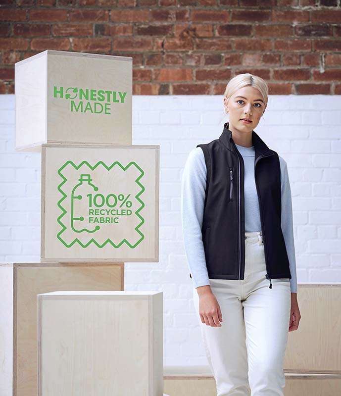 Epic Label Vestes & Bodywarmer Regatta Honestly Made Rg863 Bodywarmer Softshell Recyclé Honestly Made Pour Femmes