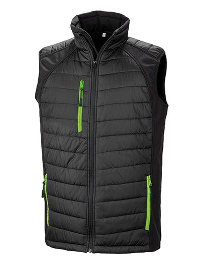 Epic Label Vestes & Bodywarmer Result Genuine Recycled Rt238 Gilet Softshell Black Compass