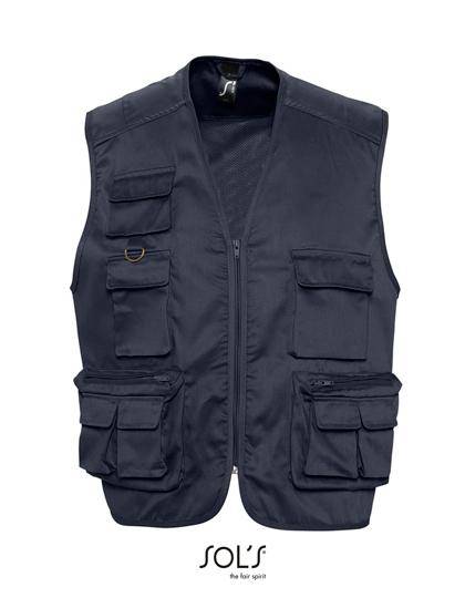 Epic Label Vestes & Bodywarmer Sol´S 43630 Gilet Reporter Multipoches