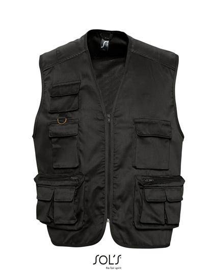 Epic Label Vestes & Bodywarmer Sol´S 43630 Gilet Reporter Multipoches