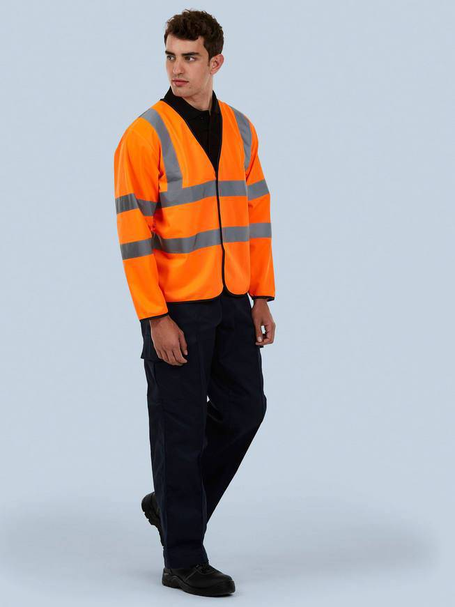 Epic Label Vestes & Bodywarmer Uneek Clothing UC802 Long Sleeve Safety Waist Coat Mixte