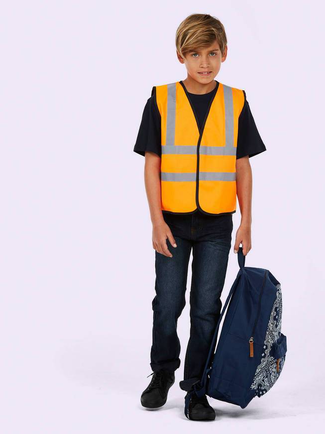 Epic Label Vestes & Bodywarmer Uneek Clothing UC806 Childrens Hi-Viz Waist Coat Enfant