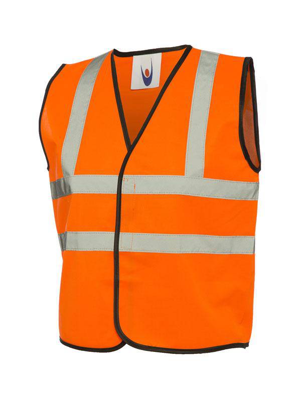 Epic Label Vestes & Bodywarmer Uneek Clothing UC806 Childrens Hi-Viz Waist Coat Enfant