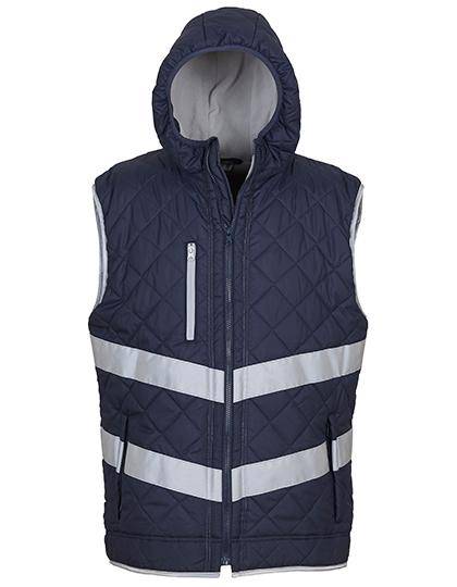Epic Label Vestes & Bodywarmer Yoko Hv007 Hi Vis Kensington Hooded Gilet