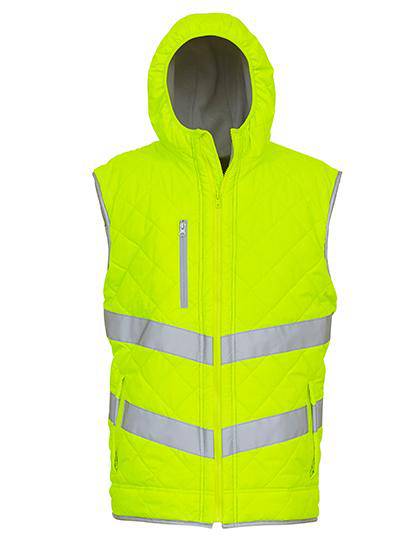 Epic Label Vestes & Bodywarmer Yoko Hv007 Hi Vis Kensington Hooded Gilet