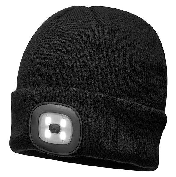 Epic Label Bonnets Portwest Beanie Led Phare Rechargeable Usb (B029)