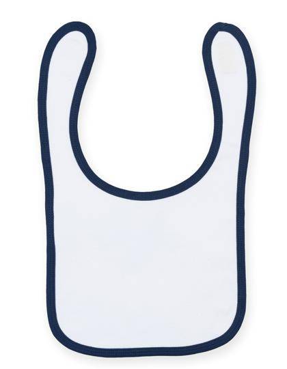 Epic Label Bavoirs Lot de 3 x Larkwood LW082 Plain and Contrast Bib