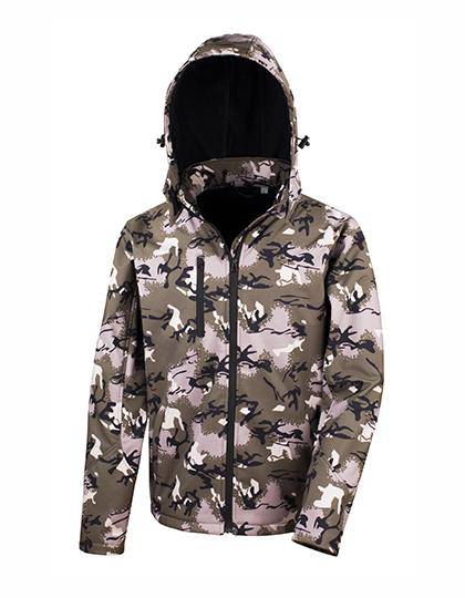 Epic Label Blousons Result R235X Camo Tx Performance Hooded Softshell Jacket