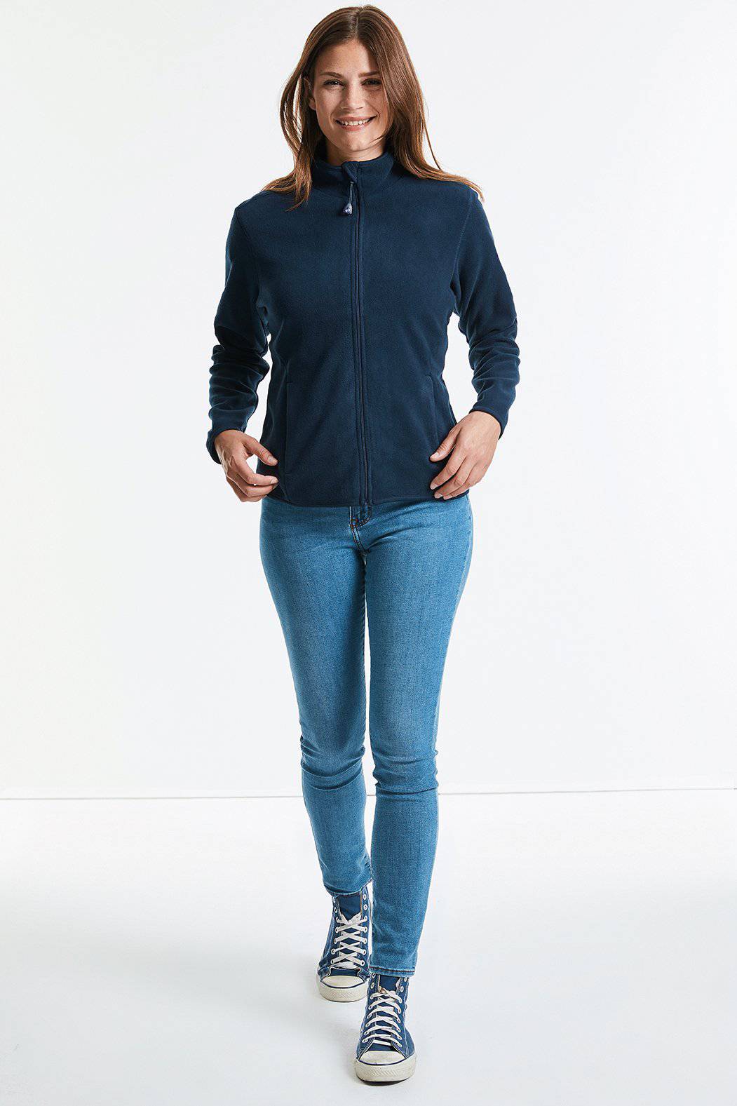 Epic Label Blousons Russell R-883F-0 Fitted Sweats À Capuche Entièrement Zippés Microfleece Pour Femme