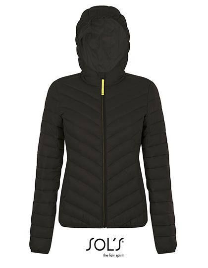 Epic Label Blousons Sol´S 01621 Doudoune Light À Capuche Pour Femme