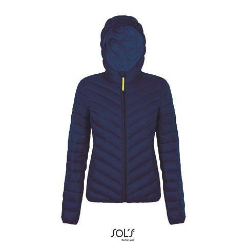 Epic Label Blousons Sol´S 01621 Doudoune Light À Capuche Pour Femme
