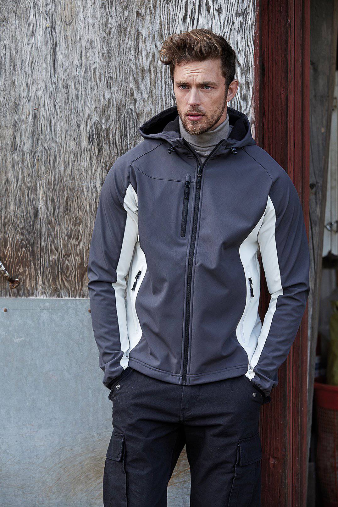Epic Label Blousons Tee Jays 9514N Hooded Lightweight Performance Softshell Jacket