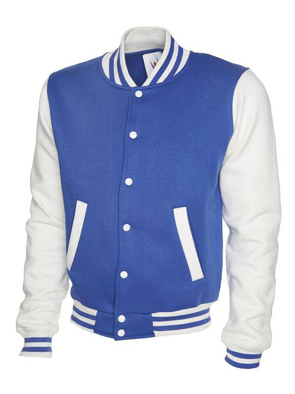 Epic Label Blousons Uneek Clothing UC525 Mens Varsity Jacket	 Mixte