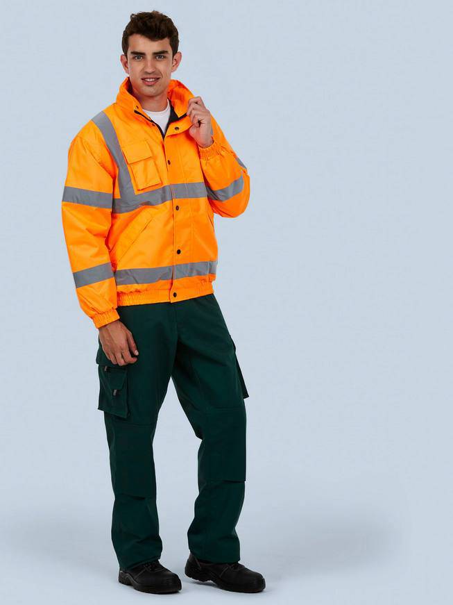 Epic Label Blousons Uneek Clothing UC804 High Visibility Bomber Jacket Mixte