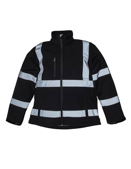 Epic Label Blousons Yoko Hvk09 High Visibility 2 Bands & Braces Softshell Jacket