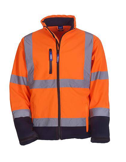Epic Label Blousons Yoko Hvk09 High Visibility 2 Bands & Braces Softshell Jacket