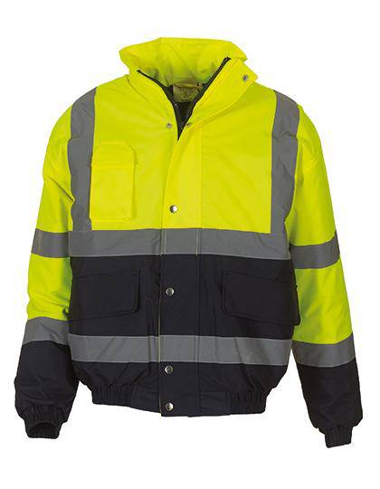 Epic Label Blousons Yoko Hvp218 High Visibility Two-Tone Bomber Jacket