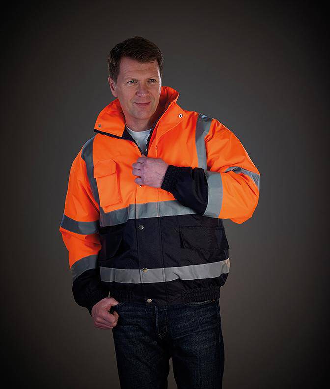 Epic Label Blousons Yoko Hvp218 High Visibility Two-Tone Bomber Jacket