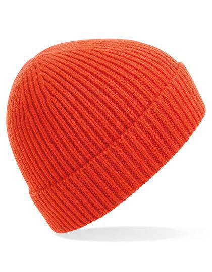 Epic Label Bonnets Beechfield B380 Bonnet En Maille Côtelée À Pinces Invisibles
