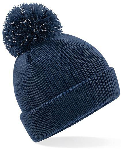Epic Label Bonnets Beechfield B406b Bonnet À Pompon Réfléchissant Junior