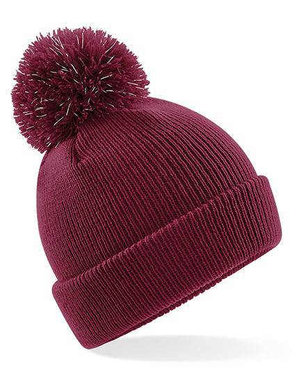 Epic Label Bonnets Beechfield B406b Bonnet À Pompon Réfléchissant Junior