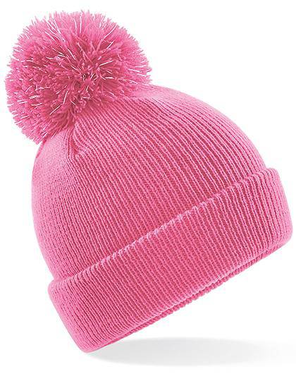 Epic Label Bonnets Beechfield B406b Bonnet À Pompon Réfléchissant Junior