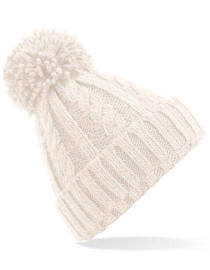 Epic Label Bonnets Beechfield B480 Bonnet En Laine Mélangée Torsadée