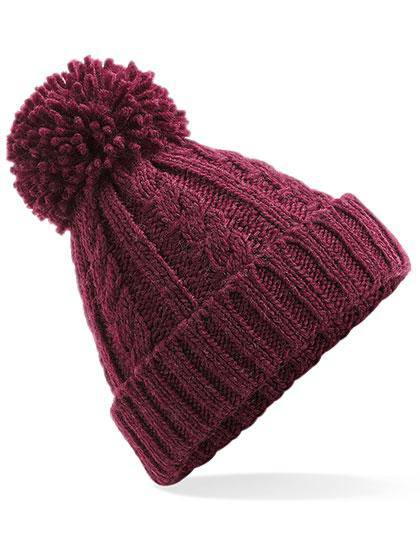 Epic Label Bonnets Beechfield B480 Bonnet En Laine Mélangée Torsadée