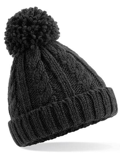 Epic Label Bonnets Beechfield B480B Junior Cable Knit Melange Beanie