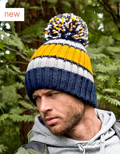 Epic Label Bonnets Beechfield CB392 Bonnet Hygge À Rayures