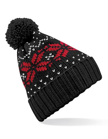 Epic Label Bonnets Beechfield CB456 Bonnet Snowstar Jacquard
