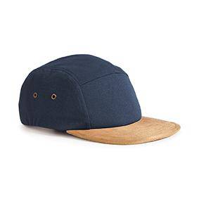 Epic Label Casquettes Beechfield B658 Casquette À 5 Panneaux Avec Visière En Imitation Daim